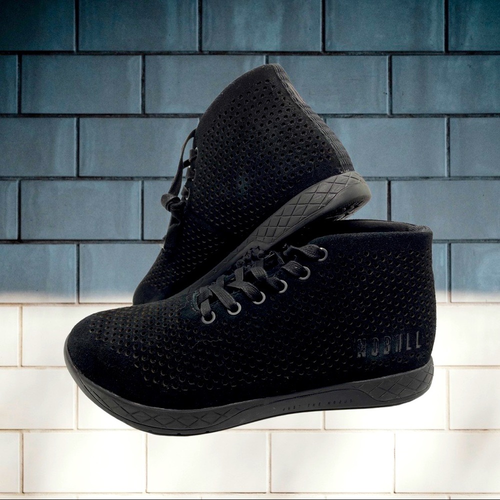 NoBull Project Women’s Black Suede Mid Trainer